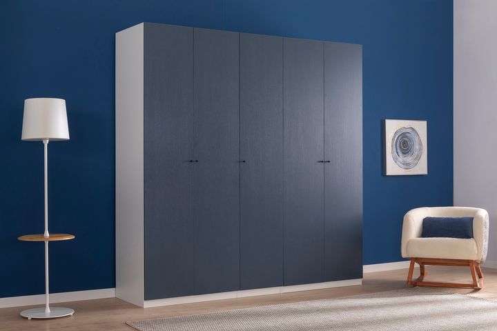 Luna Nox, Kastdeur, Marineblauw Hout