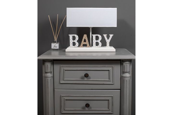 Misto Baby Table Lamp, White