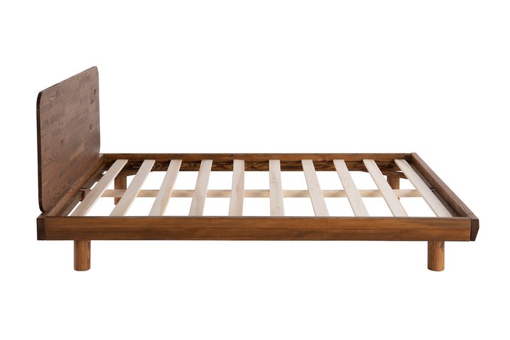 Luna Lucas Houten Bedframe, 180x200 cm, Walnoot