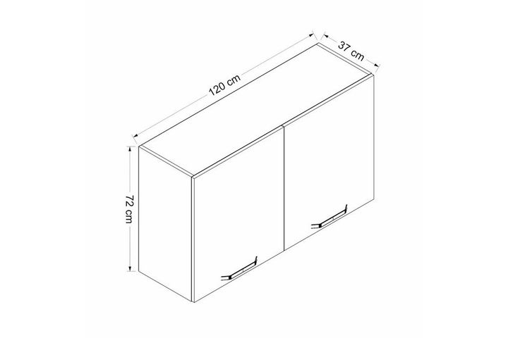 Medway Wandmeubel, 120 cm, Wit