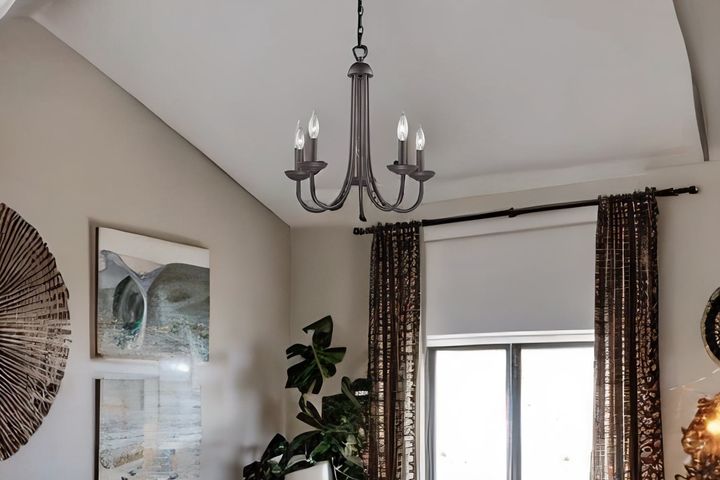 Apliqa Ferd Hanglamp met 5 Lampjes, Zwart