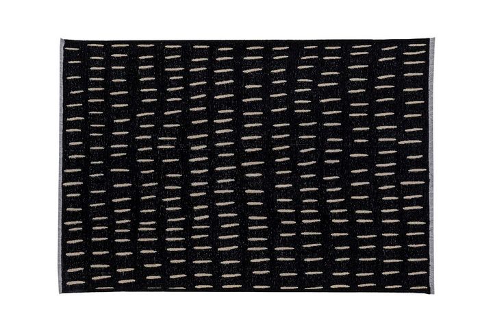 Sprinkle Stripes Reversible Children Rug, 155 x 230 cm, Brown & Black