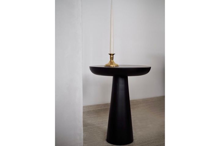 Tucas Home Mushroom Bijzettafel, 50 cm, Zwart