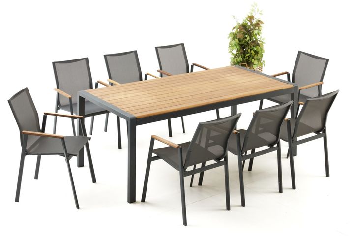 Daisy Tuinset, 8 Zits, Antraciet