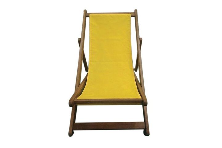 Innobond Reclining Chaise Lounge Chair, Yellow
