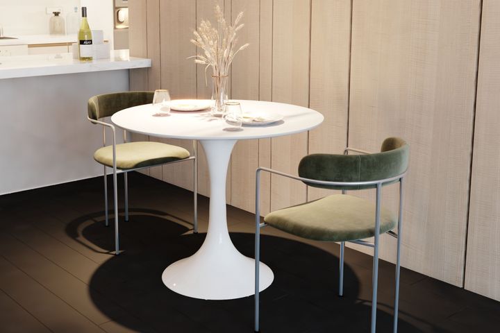 Tulip Marmeren Tafel, Wit