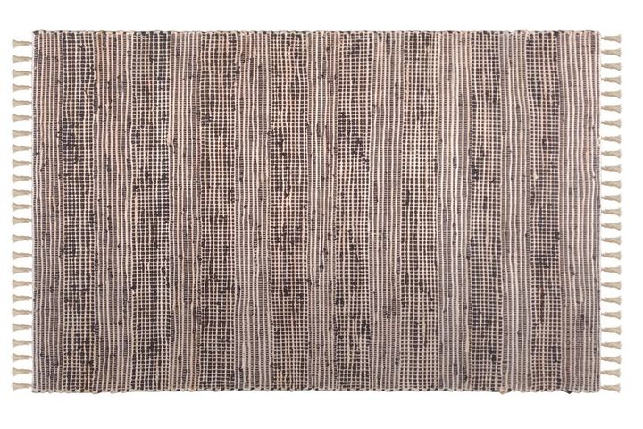 Gizzy Pata Jute-Teppich, 120x170 cm, Schwarz