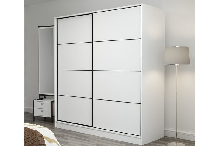 Medway Tideway Kledingkast met Schuifdeuren, 210 cm, Wit