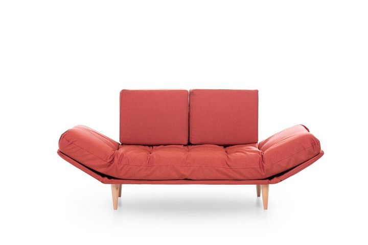Futon Nina 2-Zitsbank, Steenrood