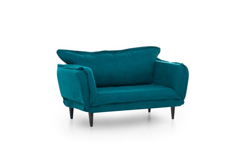 Futon Vino 2-Zitsbank, Groenblauw