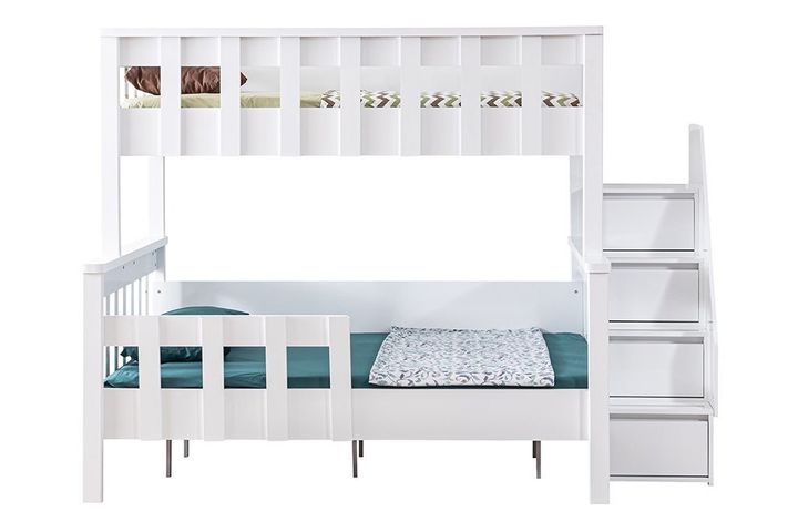 Deluxe Stapelbed, 90x200 cm, Wit