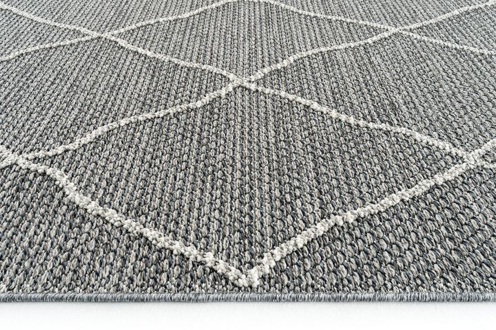 Elite Elle Machinetapijt, 80x250 cm, Grijs, 02