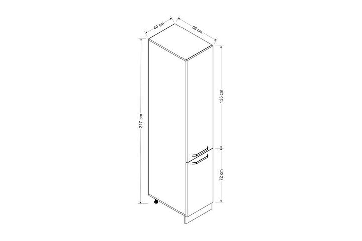 Medway Keukenkast, 40 cm, Wit