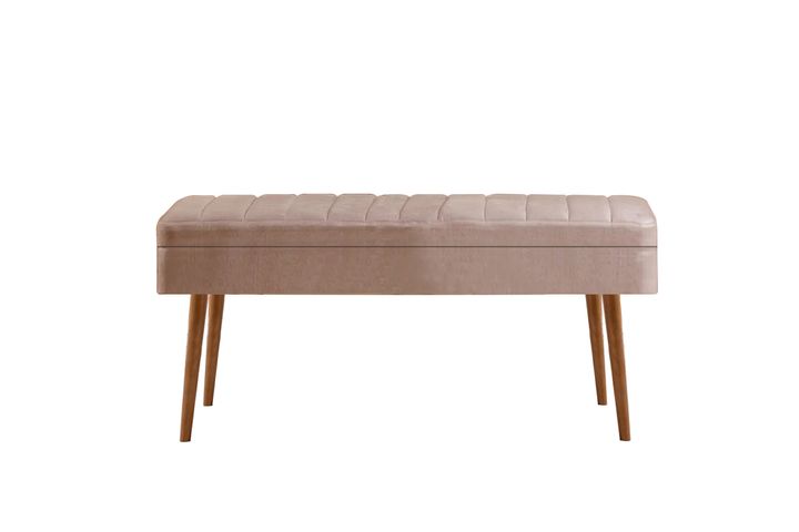 Vina Opbergbank Gestoffeerd, Pijnboom & Nerts