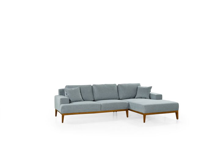 Roma Relax Corner Sofa Right Chaise, Sky Blue
