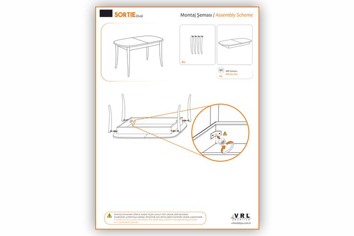 Sortie Ovale Tafel en Donau Stoelenset, 130x75 cm
