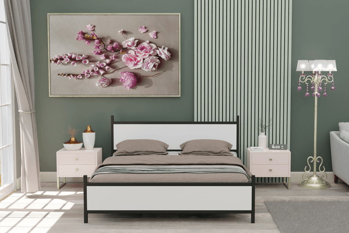 Star Bedframe, 160x200 cm, Wit