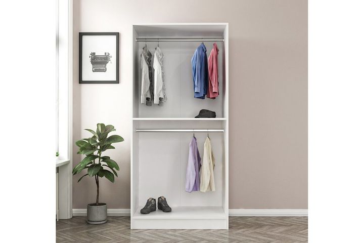 Medway Country Kledingkast met 2 Deuren, Wit