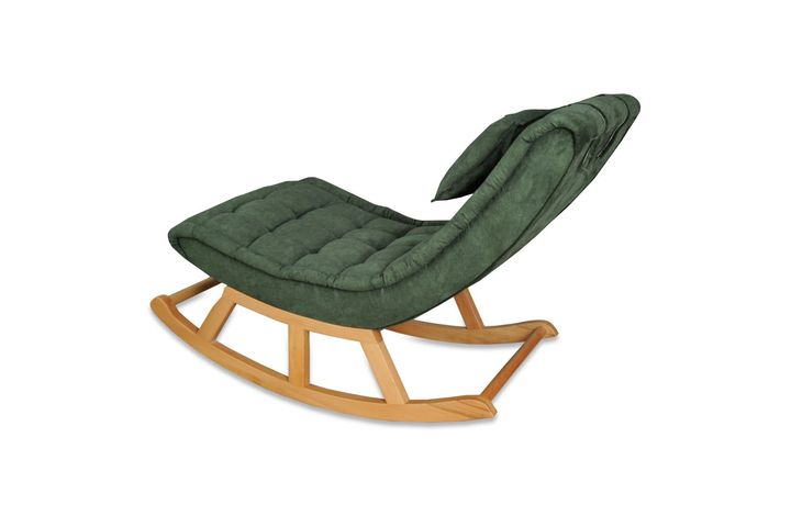Asedia Maeve Schommelstoel, Groen & Natuurlijke Kleur