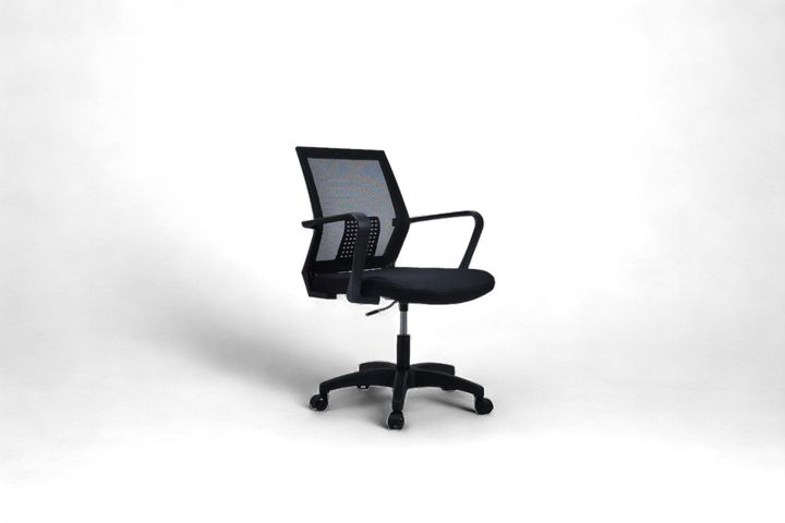 Svea Mesh Bureaustoel In Netstof, Zwart