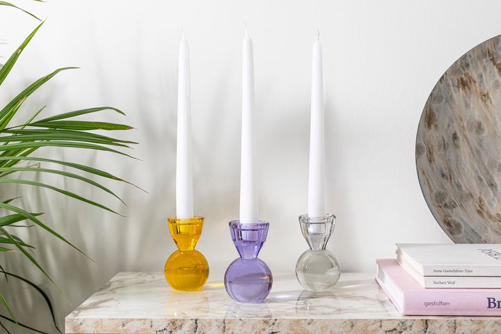 Moena Sparkle Kandelaar, Paars