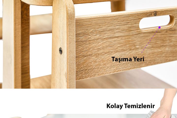 Zoey Children's Montessori 2 Chairs and Table Set, 2-4 Years