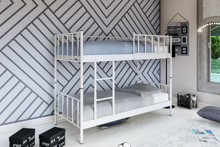 GM Stapelbed, 90x190 cm, Wit