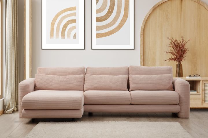 Lilly Hoekbank Links met Lont, Roze