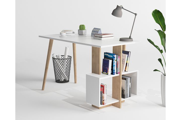 Lagomood Side Bureau, Wit en Eik