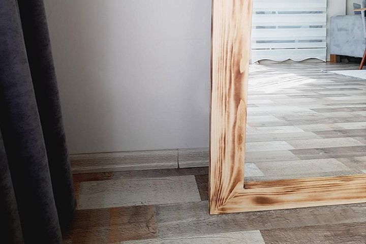 Wood Decoratieve Wandspiegel Cardie, 120x50 cm