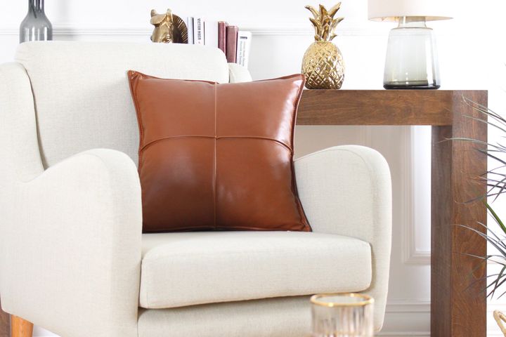 Dobsett Kussen, 40x40 cm, Bruin