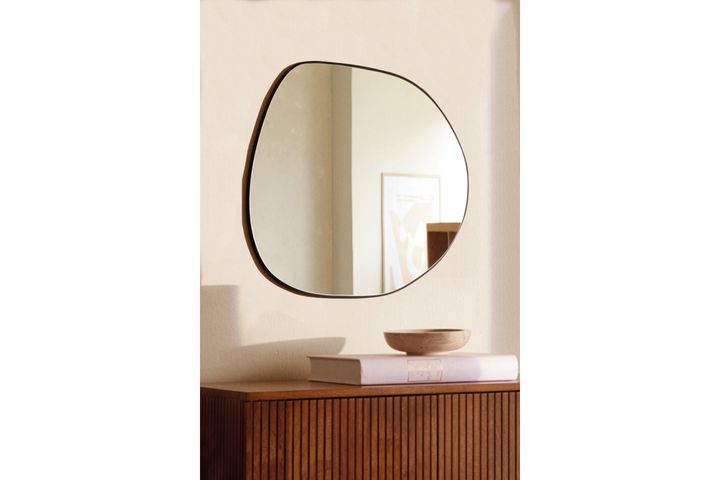 Lyn Home Asymmetric Wall Mirror, 50 x 60 cm, Black