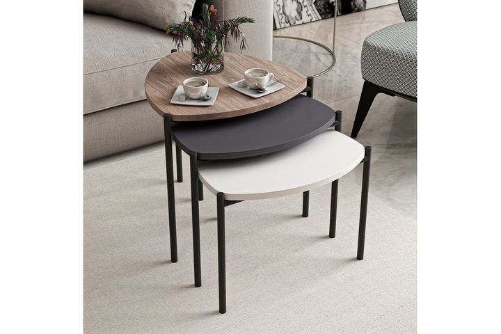 Medway Lenny Metalen Zettafels, Antraciet