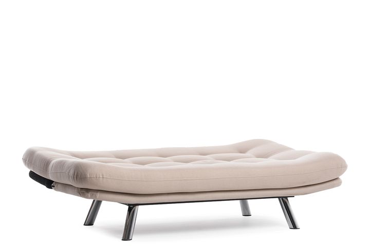 Pafu Hippo Linnen 3-Zitsbank Met Bed Functie, Crème