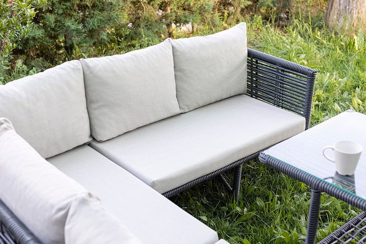 New York Outdoor Corner Sofa, Grey