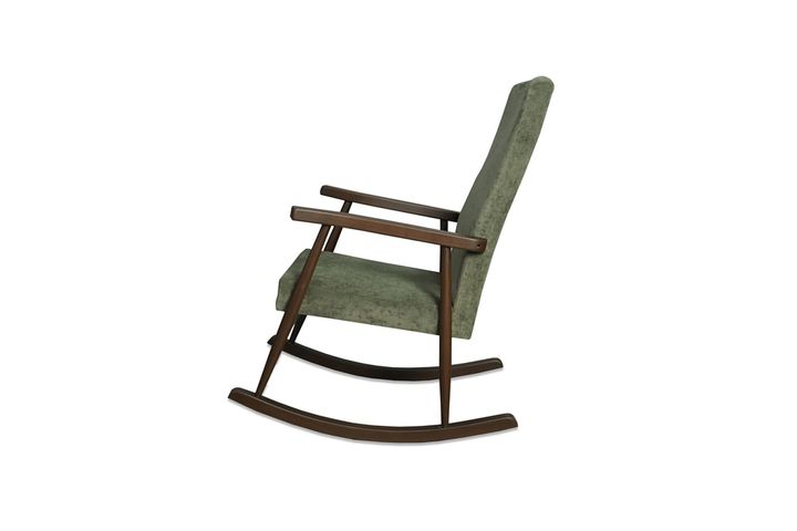 Asedia Trend Schommelstoel, Kaki & Walnoot