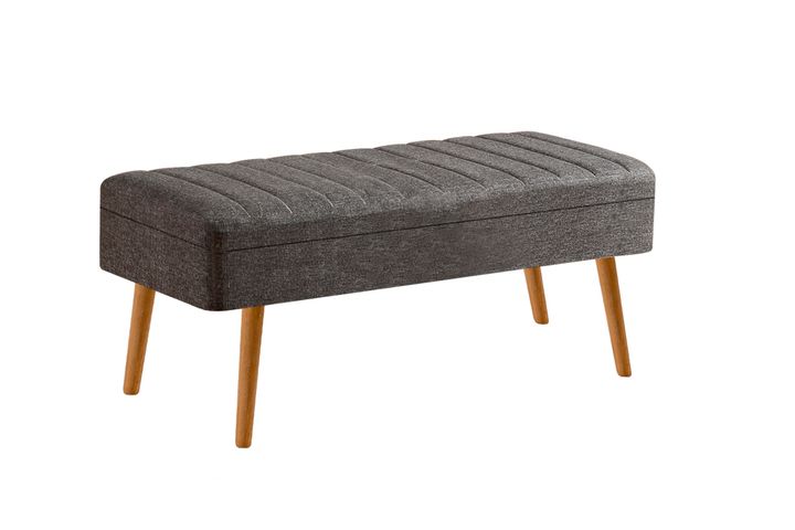 Vina Storage Bench, Anthracite & Pine