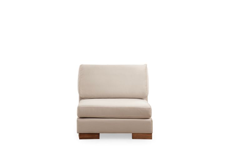 Tulip Modulaire Hoek, Enkele Module Zonder Armleuning, Ecru