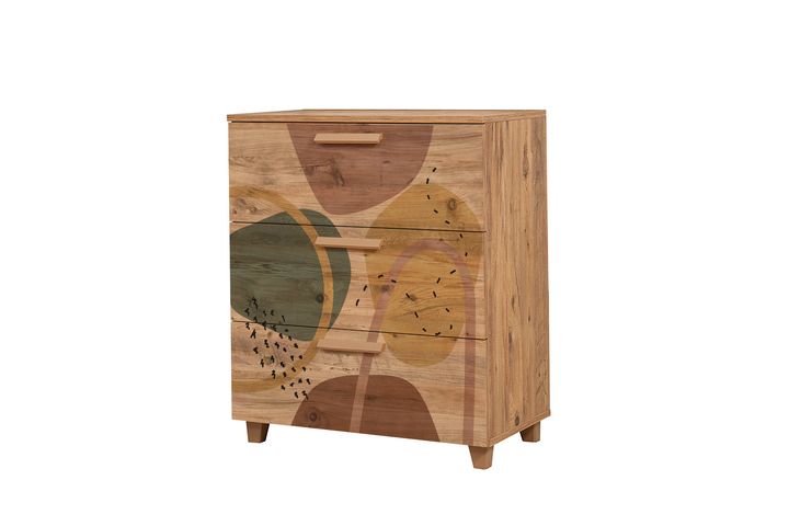 Leva Form Chest of Drawers, Walnut
