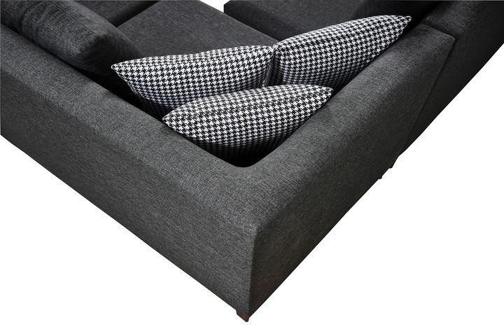 Masse Hoekbank Links, Antraciet