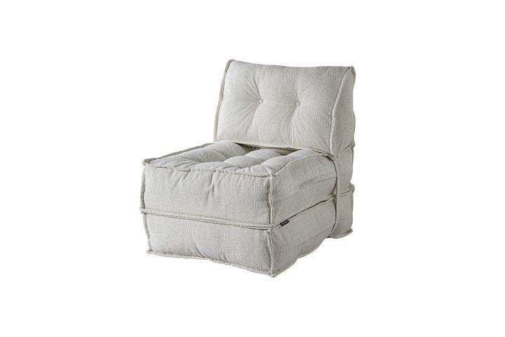 Mocca Opklapbare Fauteuil, Wit