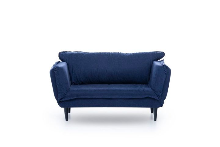 Futon Vino 2-Zitsbank, Donkerblauw
