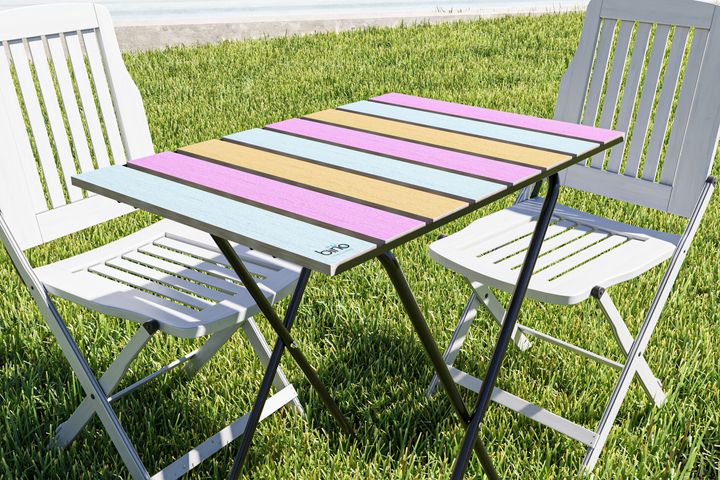 Bino Opklapbare Tuintafel, Roze