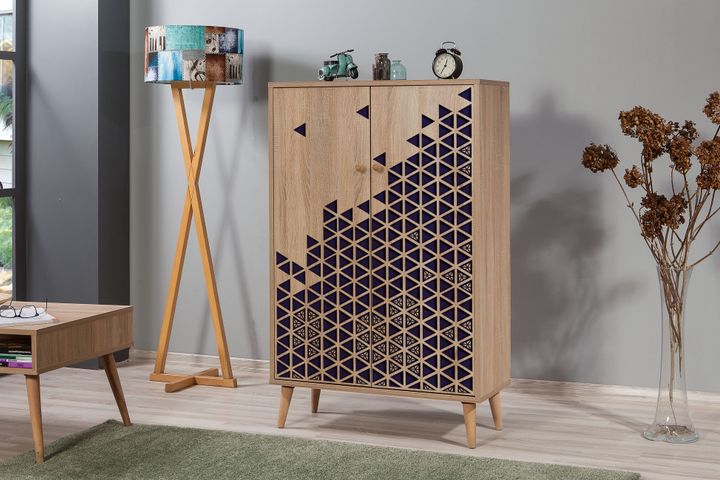 MULTİBOX ÜÇGEN DOLAP, MAVİ