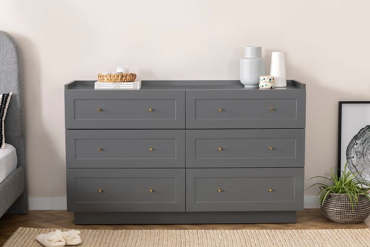 Henry Wide Chest of Drawers, Anthracite