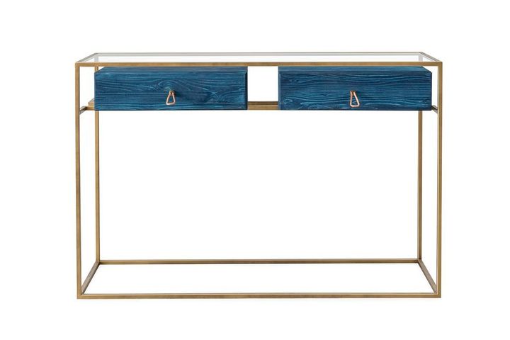 Wychwood Consoletafel met Lades, Blauw