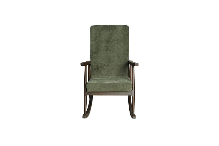 Asedia Trend Schommelstoel, Kaki & Walnoot