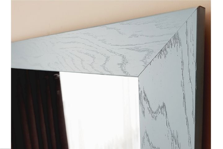 Wood Rechthoekige Staande Spiegel, 120x50 cm, Groen