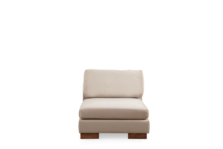 Tulip Modulaire Hoek, Enkele Module Zonder Armleuning, Ecru