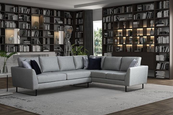 Tempo Hoekbank Rechts, Grijs